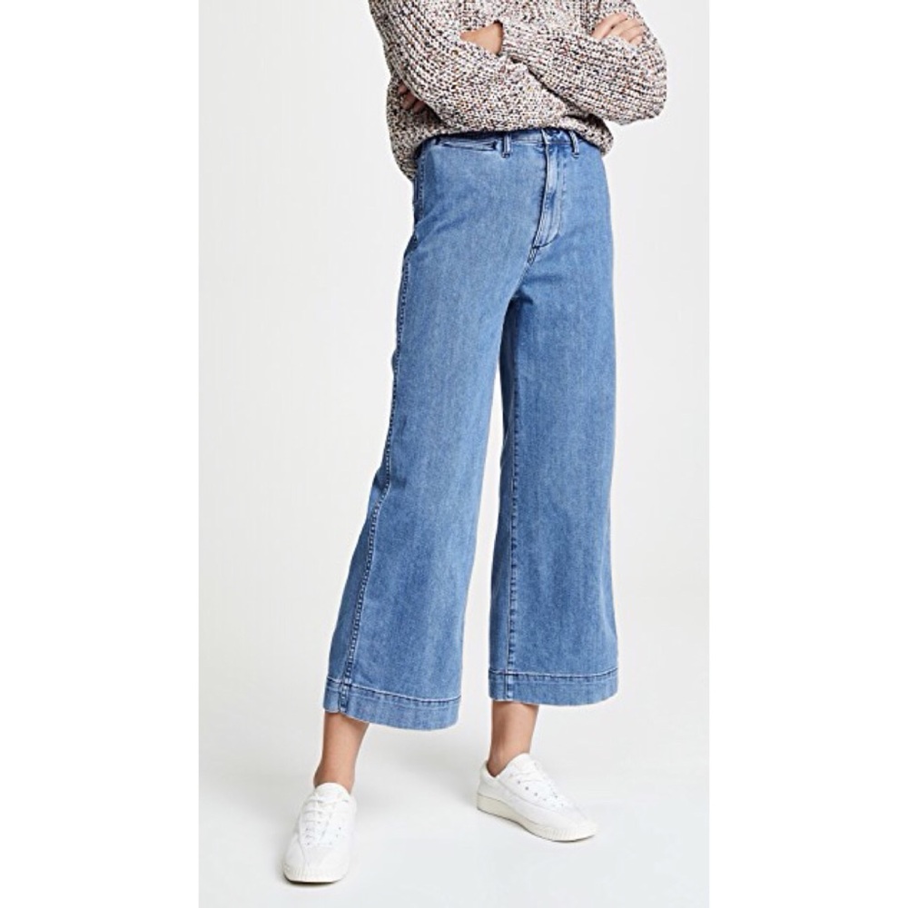 NWT Madewell Emmett High Rise Denim Culottes